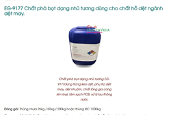 EG-9177 Chất phá bọt dạng nhũ tương dùng cho chất hồ dệt ngành dệt may.